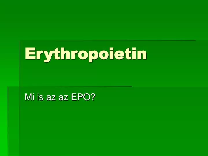 erythropoietin