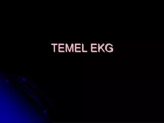 temel ekg