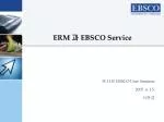 ERM 과 EBSCO Service - slide 1