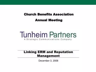 Church Benefits Association Annual Meeting