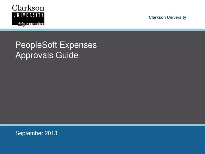 peoplesoft expenses approvals guide
