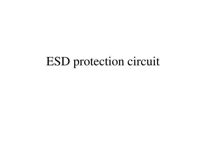 esd protection circuit
