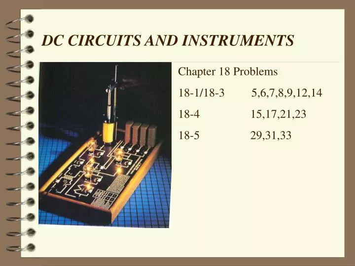 dc circuits and instruments