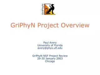GriPhyN Project Overview