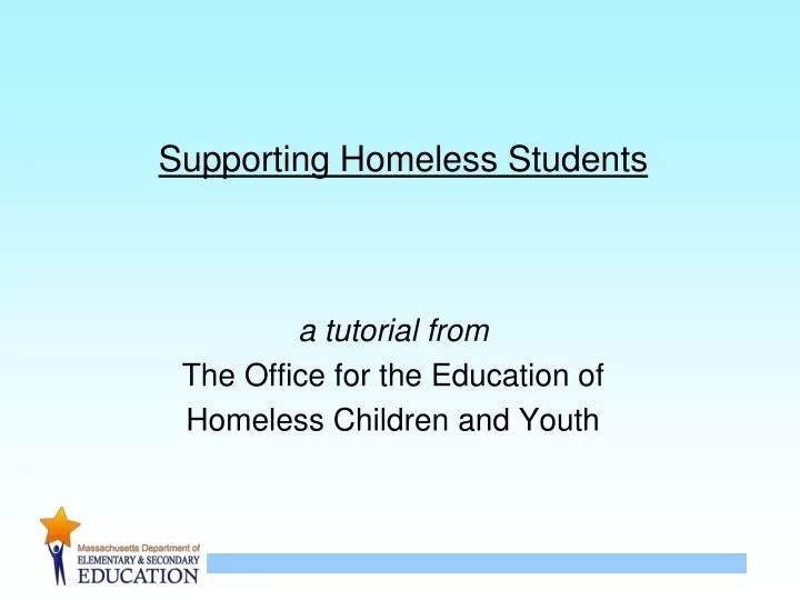 supporting homeless students