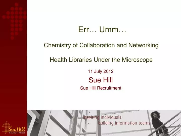 err umm chemistry of collaboration and networking health libraries under the microscope