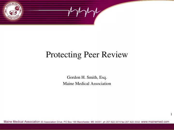 protecting peer review