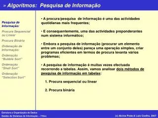 pesquisa de informa o