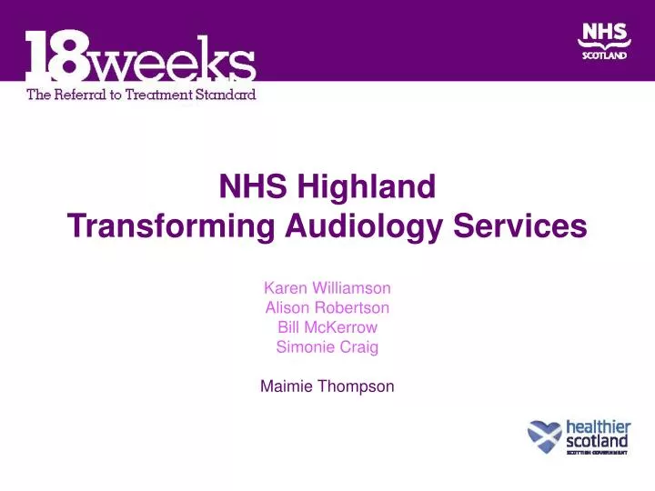 nhs highland transforming audiology services