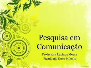 pesquisa em comunica o