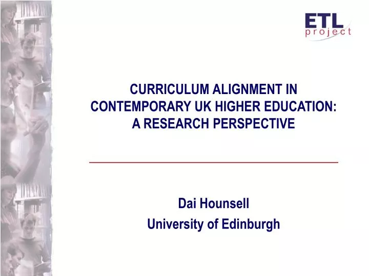 curriculum alignment in contemporary uk higher education a research perspective