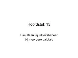 hoofdstuk 13