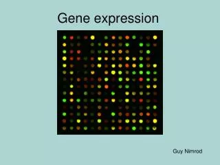Gene expression