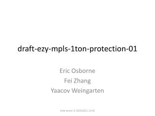 draft-ezy-mpls-1ton-protection-01