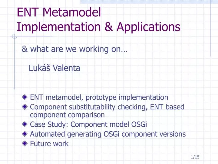 ent metamodel implementation applications