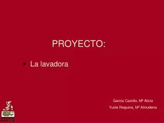 proyecto la lavadora