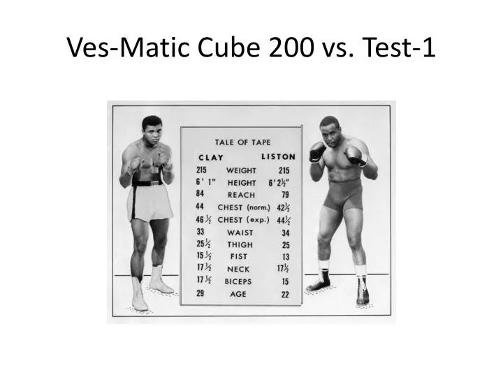 ves matic cube 200 vs test 1
