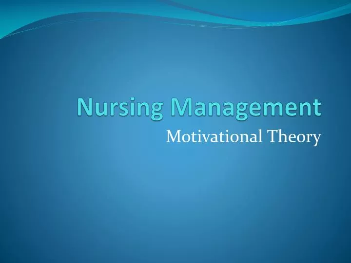 nursing management