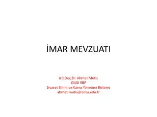 mar mevzuati