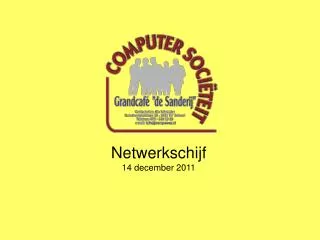 netwerkschijf 14 december 2011