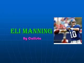 Eli Manning