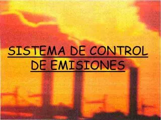 sistema de control de emisiones