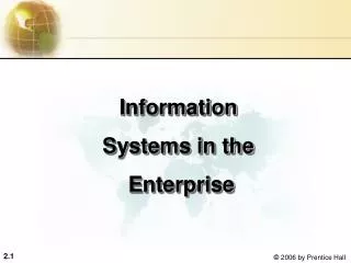Information Systems in the Enterprise