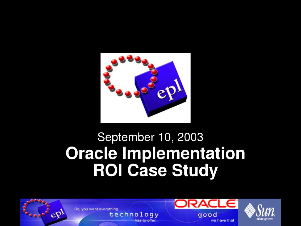 Oracle Implementation ROI Case Study - slide 1