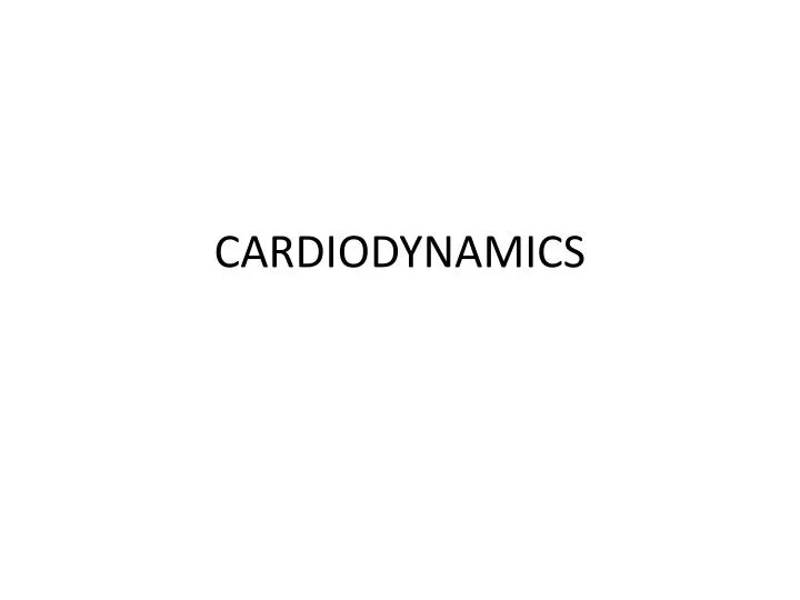 cardiodynamics