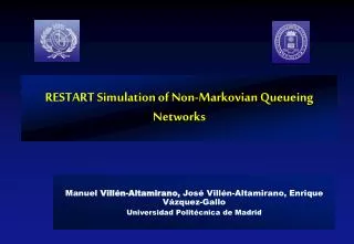 RESTART Simulation of Non-Markovian Queueing Networks