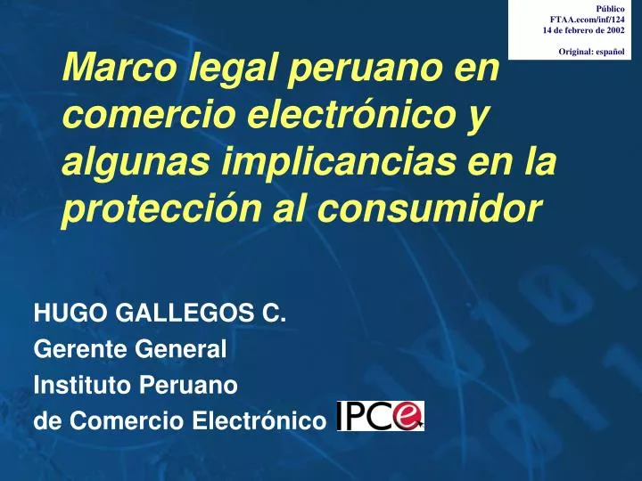 marco legal peruano en comercio electr nico y algunas implicancias en la protecci n al consumidor