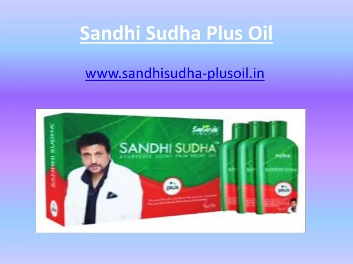 sandhi sudha plus oil