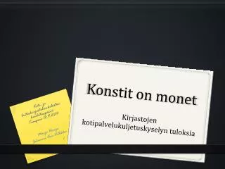konstit on monet