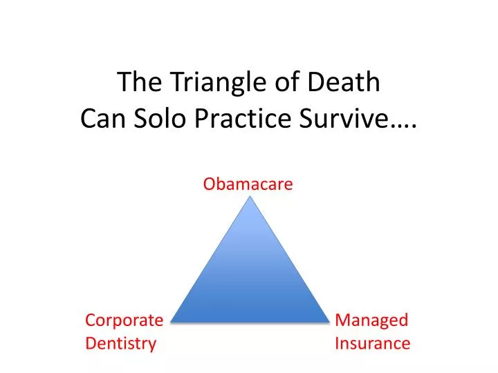 the triangle of death can solo practice survive