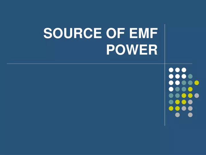 source of emf power