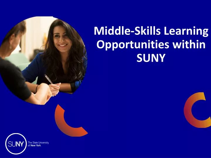 middle skills learning opportunities within suny
