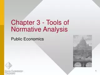 Chapter 3 - Tools of Normative Analysis