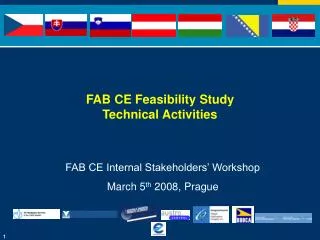 FAB CE Feasibility Study Technical Activities