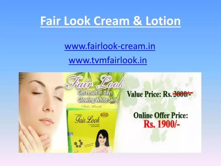 fair look cream lotion