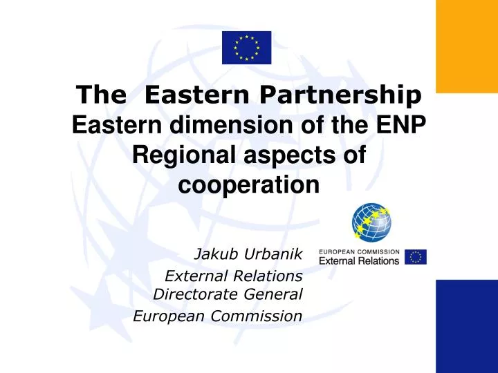the eastern partnership eastern dimension of the enp regional aspects of cooperation