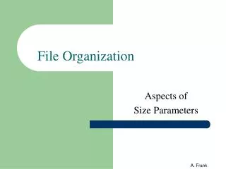 file organization