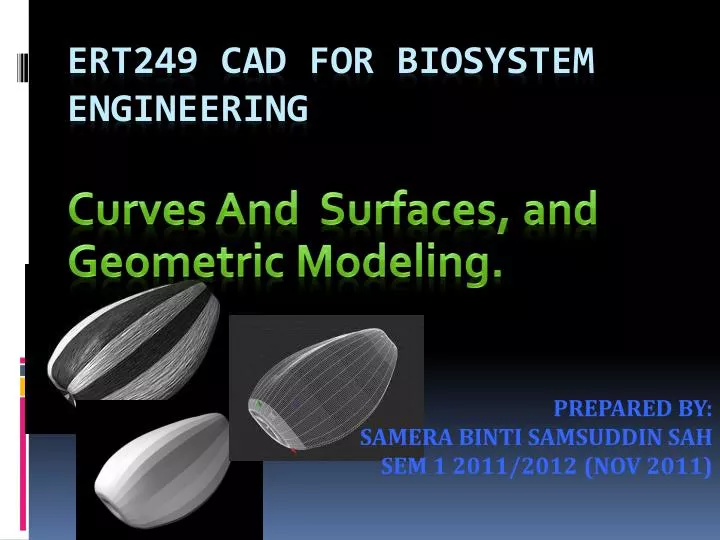 curves and surfaces and geometric modeling