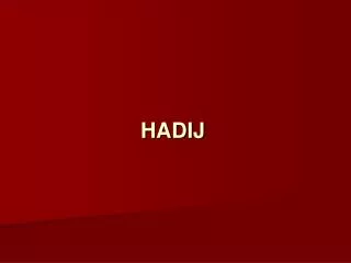 hadij