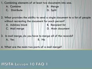 msita lesson 10 faq 1