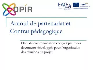 accord de partenariat et contrat p dagogique