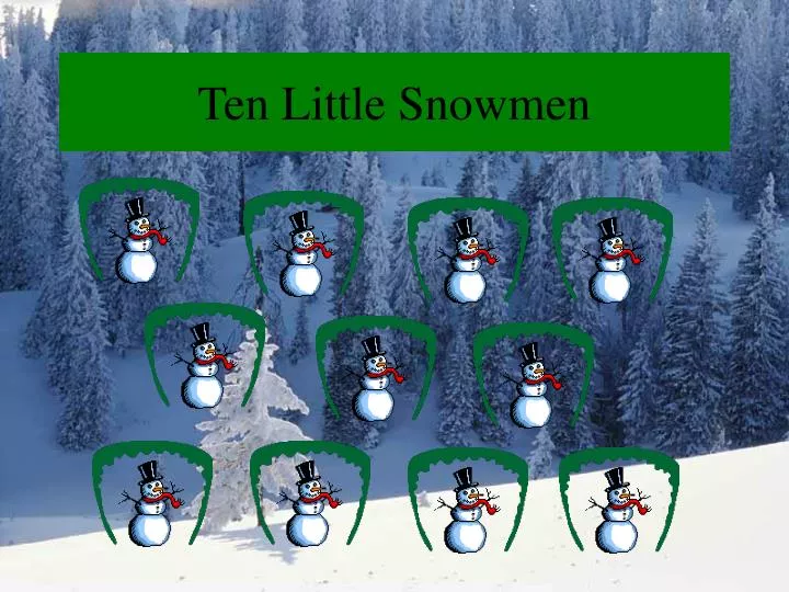 ten little snowmen