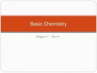 Basic Chemistry