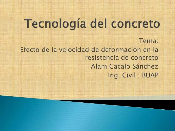 tecnolog a del concreto