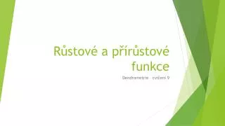 r stov a p r stov funkce