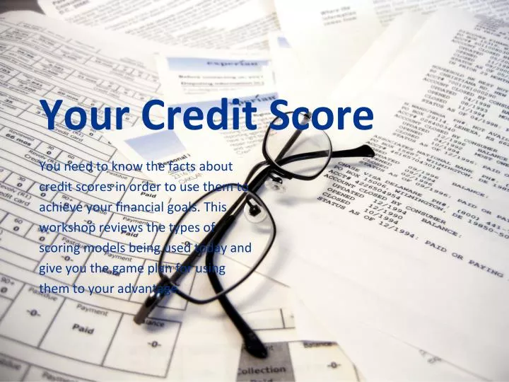 your credit score
